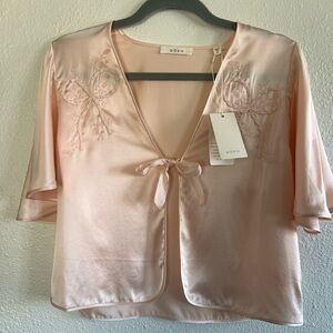 Dôen Chantal Top 100% Silk NWT